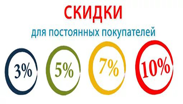 Действует накопительная система скидок!