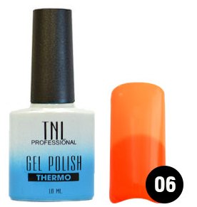 Гель-лак TNL Термо №6 Неоновый/оранжевый, 10 мл Гель-лак TNL Термо №6 Неоновый/оранжевый, 10 мл