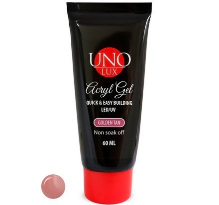 Акрил-гель Uno Lux Golden Tan, 60 мл Акрил-гель Uno Lux Golden Tan, 60 мл