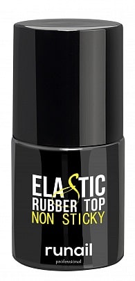 Каучуковый топ для гель-лака без липкого слоя Elastic Rubber Top, 10 мл, Каучуковый топ для гель-лака без липкого слоя Elastic Rubber Top, 10 мл,