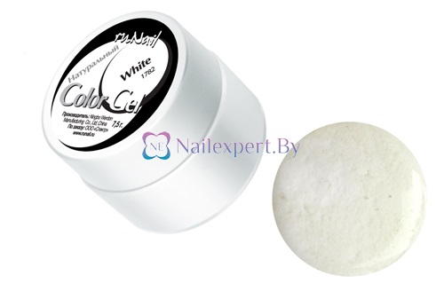Цветной гель White (белый) Runail 0075, 7,5гр. Цветной гель White (белый) Runail 0075, 7,5гр.