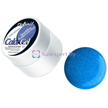 Цветной гель с блестками Sparkling Forget-me-not (сияющая незабудка) ruNail 0931, 7,5гр. Цветной гель с блестками Sparkling Forget-me-not (сияющая незабудка) ruNail 0931, 7,5гр.