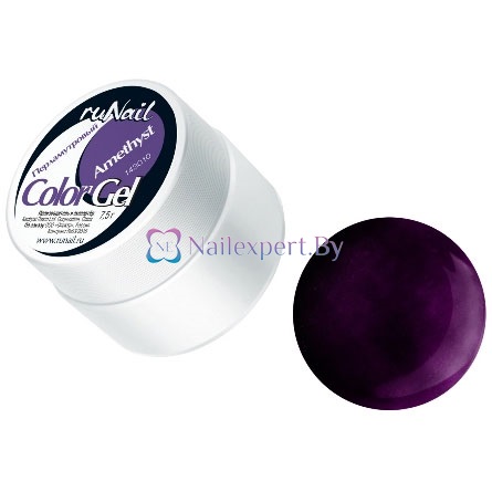 Цветной гель перламутровый Amethyst (аметист) ruNail 0953, 7,5гр. Цветной гель перламутровый Amethyst (аметист) ruNail 0953, 7,5гр.