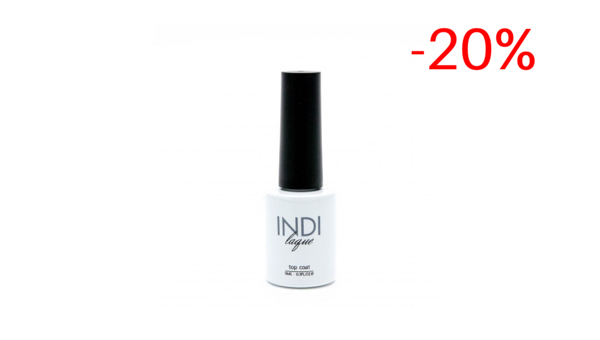 Скидка 20% на цветные гель-лаки INDI.